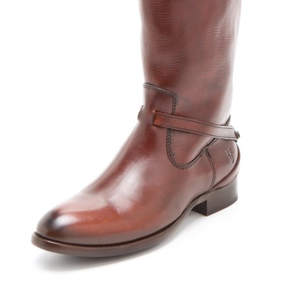 Frye Redwood Brown Lindsay Plate Riding Boots size 6.5 - Picture 6 of 15